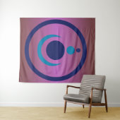 Oudere symbolen Alien Crop Circle Tapestry Wandkleed (In Situ (horizontaal))