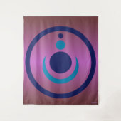 Oudere symbolen Alien Crop Circle Tapestry Wandkleed (Voorkant)
