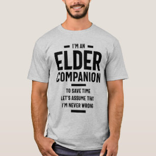 Oudere vennootschap met taakomschrijving t-shirt