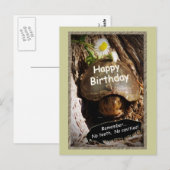 Oudere verjaardag briefkaart (Voorkant / Achterkant)