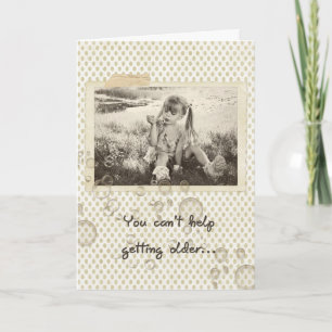 Oudere verjaardag kaart