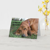 Oudere verjaardagskaart kaart (Gele Bloem)