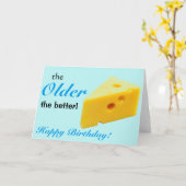 Oudere verjaardagskaart krijgen kaart (Gele Bloem)