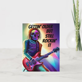 Oudere verjaardagskaart krijgen kaart