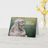 Oudere vogelkaart voor hem kaart (Gele Bloem)