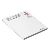 Oudere vrouw lacht om tekenen van ouder worden notitieblok (Schuin)