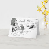 Oudere vrouw slaat het spelen van hopscotch met ki kaart (Gele Bloem)