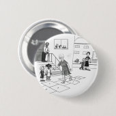 Oudere vrouwen skips met kinder boodschappen ronde button 5,7 cm (Voorkant /achterkant)