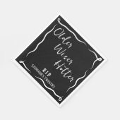 Oudere Wiser Hotter RIP 20s 30th Birthday Servet (Hoek)