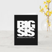 Oudere Zus: Chronologisch Begiftigd Sinds [Jaar] Kaart (Gele Bloem)