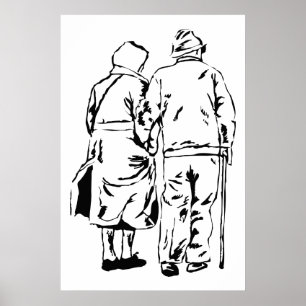 Ouderen Couple Poster