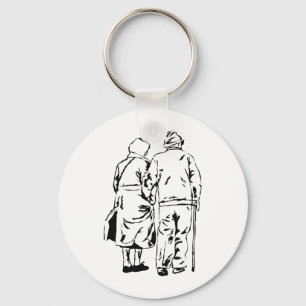 Ouderen Couple Sleutelhanger