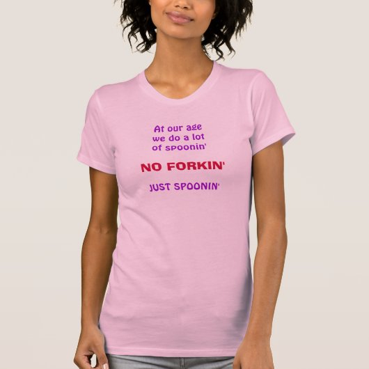 Ouderen gaat over de lepel' - t-shirt (Voorkant)