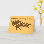 Ouderen is geen renbaan... kaart (Gele Bloem)