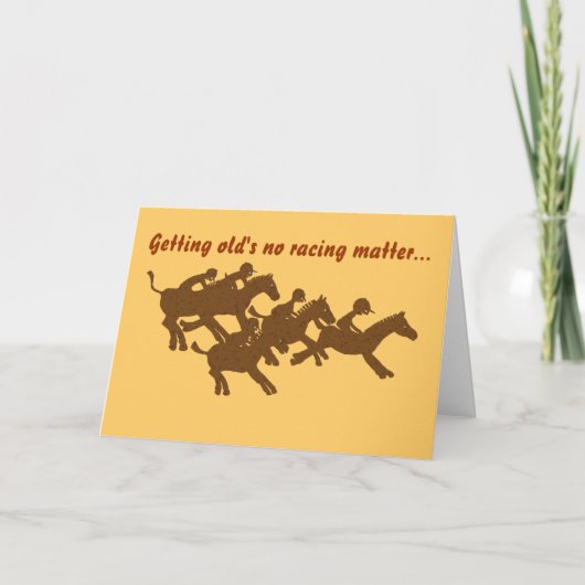Ouderen is geen renbaan... kaart (Voorkant)