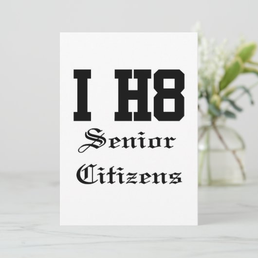 ouderen kaart (Staand voorkant)