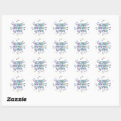 Ouderen Muziek Levens Ronde Sticker (Vel)