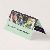 Ouderen Professioneel Paars Visitekaartje Kaart (Achterkant)