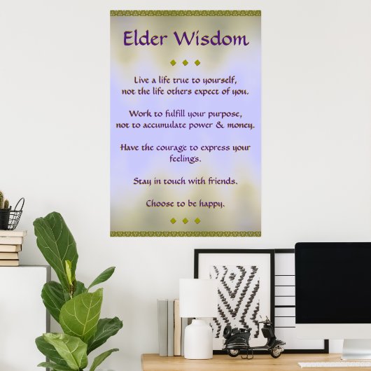 Ouderen Wisdom III Poster (Thuiskantoor)