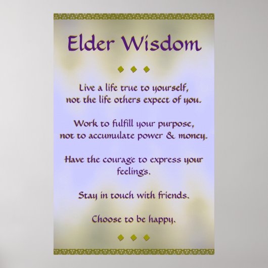 Ouderen Wisdom III Poster (Voorkant)
