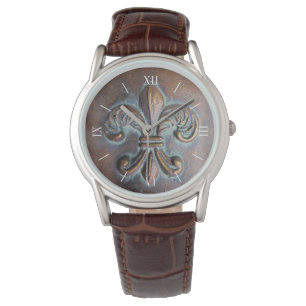 Ouderenblik Fleur de Lis Horloge