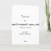 Ouderenbruiloft gefeliciteerd kaart (Achterkant)