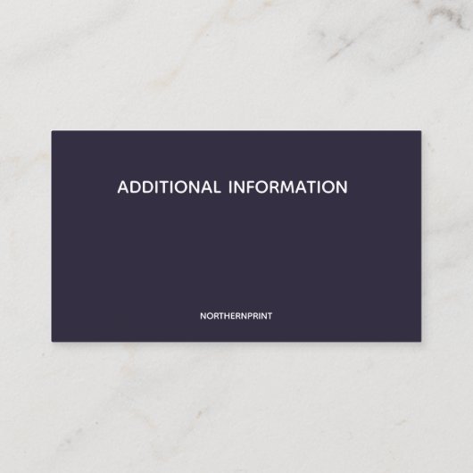 Ouderenzorg en verpleging visitekaartje (Achterkant)