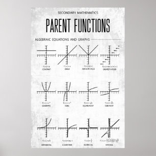 Ouderfuncties Poster Algebra Classroom Decor