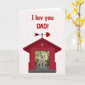 Ouderkaart Foto Puppy Hond Kaart (Gele Bloem)