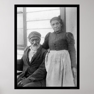 Ouderlijk Afrikaans-Amerikaanse Couple 1900 Poster