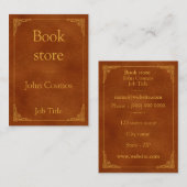 Ouderlijk boek visitekaartje (Voorkant / Achterkant)