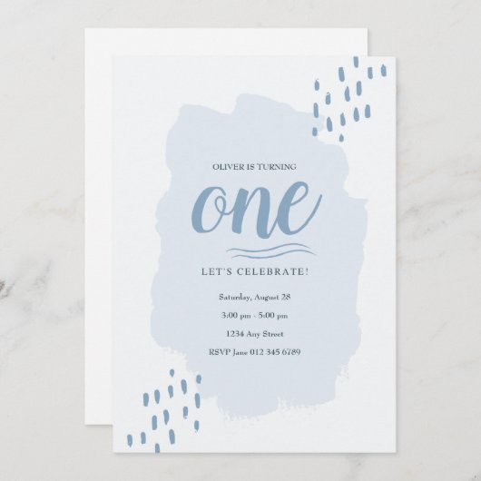 Ouderlijk en eenvoudig om het even welke Leefdagsf Save The Date (Voorkant / Achterkant)