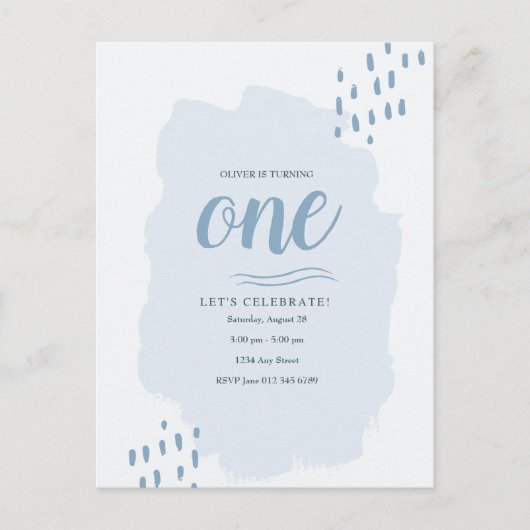 Ouderlijk en eenvoudig om het even welke Leefdagsf Uitnodiging Briefkaart (Voorkant)