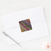Ouderlijk gebreid Sweater Pattern Vierkante Sticker (Envelop)