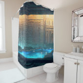 Ouderlijk huis - Mystic Pool Douchegordijn (In situ)