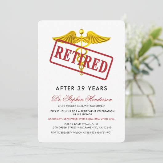 Ouderlijk medisch personeel kaart (Staand voorkant)