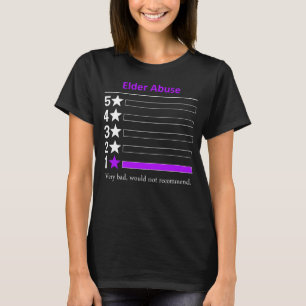 Ouderlijk misbruik Zeer slecht, zou niet aanbevele T-shirt