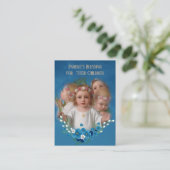 Ouderlijk onderwijs voor hun kinderen Heilige Kaar Visitekaartje (Staand voorkant)