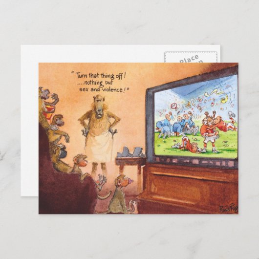 Ouderlijk toezicht briefkaart (Voorkant / Achterkant)