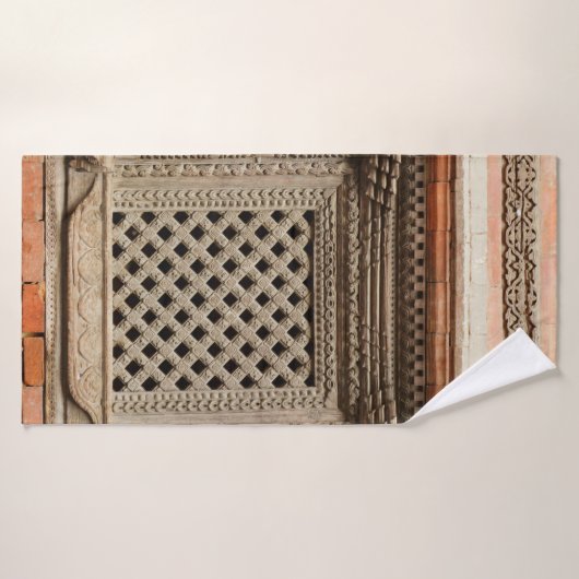 Ouderlijk venster op de Nasal Chowk Courtyard van Badhanddoek (Badhanddoek)