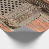 Ouderlijk venster op de Nasal Chowk Courtyard van  Cadeaupapier (Hoek)