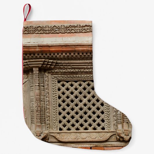 Ouderlijk venster op de Nasal Chowk Courtyard van  Kleine Kerstsok (Voorkant)