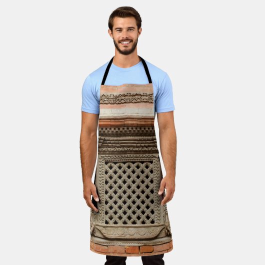 Ouderlijk venster op de Nasal Chowk Courtyard van  Schort (Gedragen)