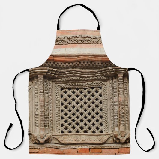 Ouderlijk venster op de Nasal Chowk Courtyard van Schort (Voorkant)