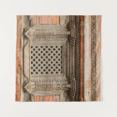 Ouderlijk venster op de Nasal Chowk Courtyard van  Wandkleed (Voorkant (horizontaal))