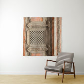 Ouderlijk venster op de Nasal Chowk Courtyard van  Wandkleed (In Situ (horizontaal))