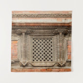 Ouderlijk venster op de Nasal Chowk Courtyard van  Wandkleed (Voorkant)