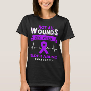 Ouderlijke Abuse Awareness Month Ribbon Giften T-shirt