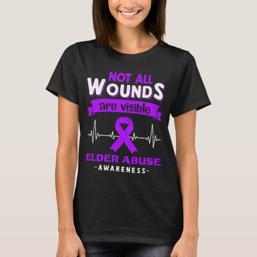 Ouderlijke Abuse Awareness Month Ribbon Giften T-shirt (Voorkant)