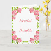 Ouderlijke gedachten kaart (Gele Bloem)